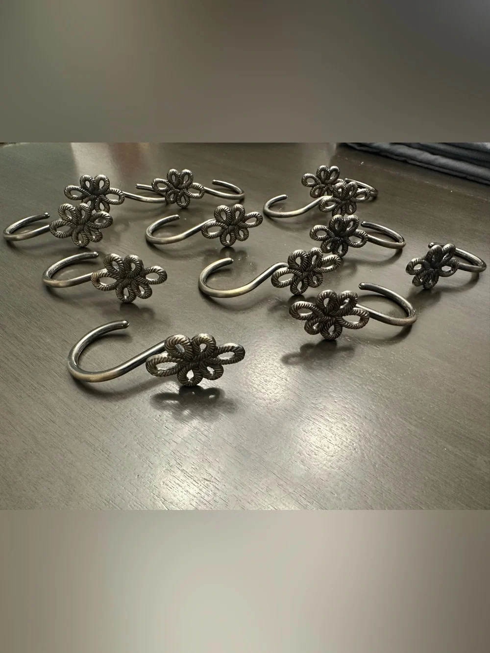 Vintage Style Flower Curtain Hooks